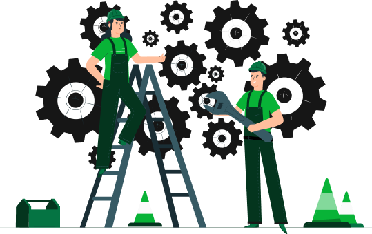 Ilustração de construção